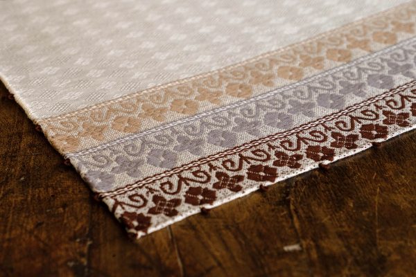 "Four-leaf clovers" Table runner - Linen blend, Table runners