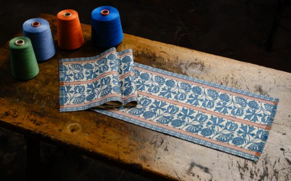 Cotton table runner “Pomegranate” - Cotton, Table runners