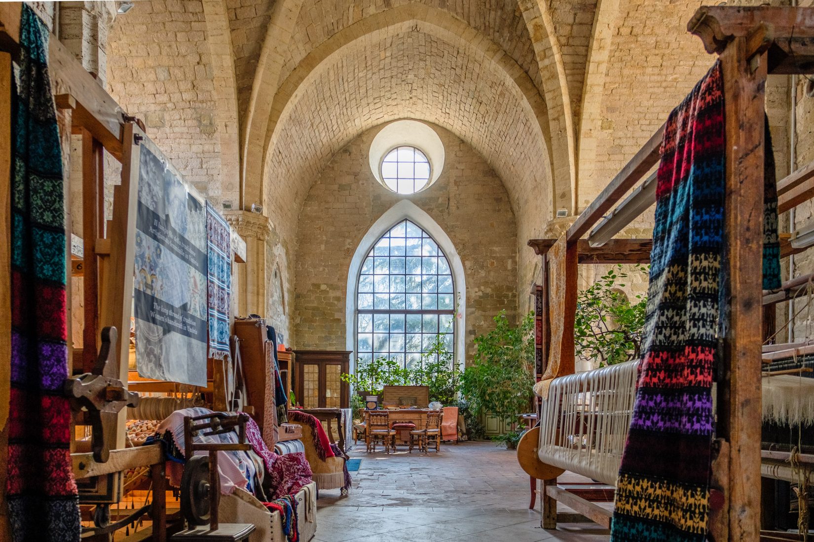 Laboratorio artigiano di tessitura - Museo Atelier Giuditta Brozzetti - Perugia, Umbria