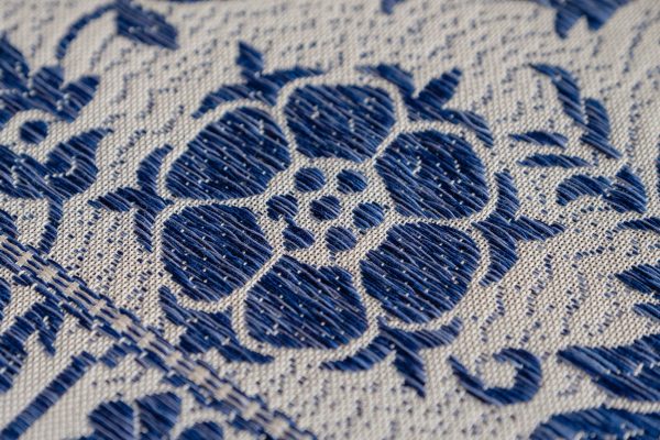 Cotton table runner Lion blue - Cotton, Table runners