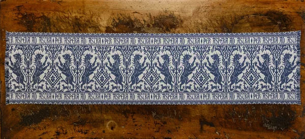Cotton table runner "Rampant Lion" - Cotton, Table runners