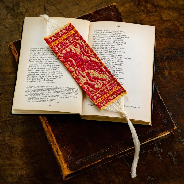 Damask cotton bookmark "Unicorn" - Bookmarks, Cotton