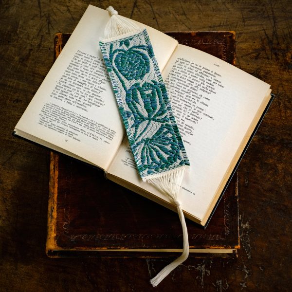 Damask cotton bookmark "Pomegranate" - Bookmarks, Cotton